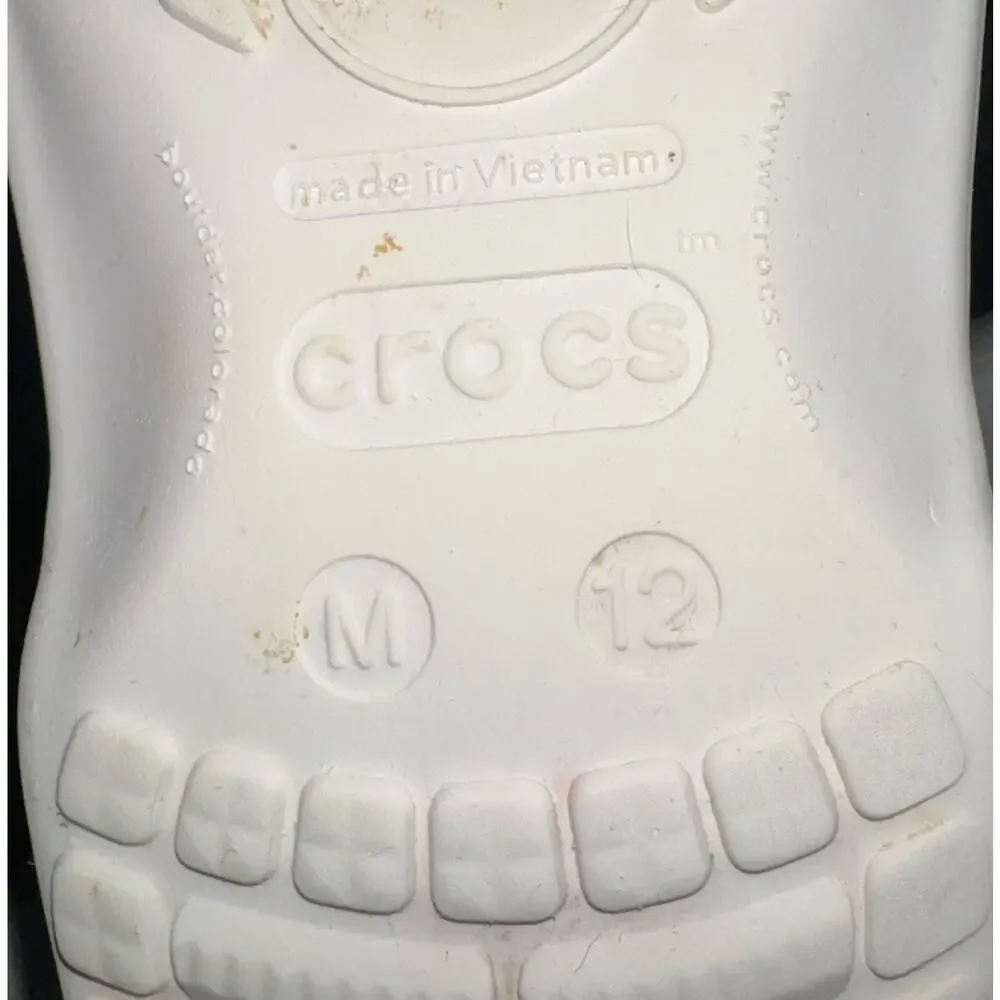 Crocs Mens Duet Sport Clogs Black White Slingback Comfort Shoes Slip On Size 12